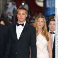 Brad Pitt et Jennifer Aniston lors de la présentation du film Troie à Cannes le 13 mai 2004