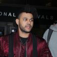 Le chanteur canadien The Weeknd (Abel Makkonen Tesfaye) à l'aéroport Lax de Los Angeles le 8 Avril 2016.