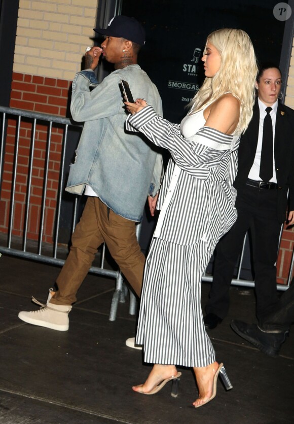 Tyga et sa petite amie Kylie Jenner à la soirée Samsung Pop Up Store à New York, le 7 septembre 2016