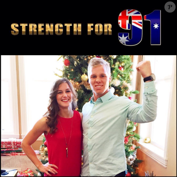Alise Post donne des nouvelles de son fiancé Sam Willoughby : le double champion du monde et vice-champion olympique 2012 de BMX, est paralysé suite à une grave chute à l'entraînement le 10 septembre 2016 en Californie. Photo Instagram.