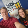Sam Willoughby (ici avec sa fiancée Alise Post début septembre 2016), double champion du monde et vice-champion olympique 2012 de BMX, est paralysé suite à une grave chute à l'entraînement le 10 septembre 2016 en Californie. Photo Instagram.