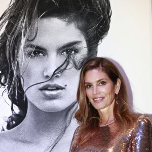 Exclusif - Cindy Crawford lors du vernissage de l'exposition photographique de Marco Glaviano et lancement de son livre "Glaviano 50" qui réunit les clichés forts de la carrière du photographe, organisé par Muse Monaco et crée par Rita Caltagirone et Vanessa Erbaggio, à la galerie Monaco Modern'Art, le 12 septembre 2016