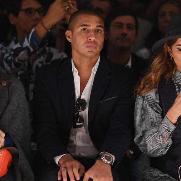 David Trezeguet assiste au défilé de mode Trussardi lors de la Fashion Week à Milan, le 25 septembre 2016.