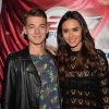 Léonard Trierweiler et Leila Ben Khalifa à la soirée de lancement du jeu vidéo " FIFA 17" au Cercle Cadet à Paris le 26 septembre 2016. © Veeren
