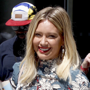 Hilary Duff sur le tournage de la série "Younger" à Manhattan, New York City, New York, Etats-Unis, le 29 août 2016. © CPA/Bestimage