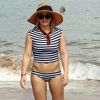 Exclusif - Hilary Duff en maillot de bain sur une plage à Hawaii, le 4 aout 201