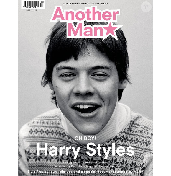 Harry Styles en couverture du magazine Another Man, en kiosques le 29 septembre 2016