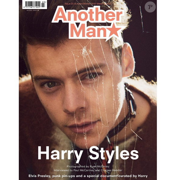 Harry Styles en couverture du magazine Another Man, en kiosques le 29 septembre 2016
