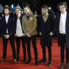 Louis Tomlinson, Niall Horan, Liam Payne, Zayn Malik und Harry Styles (One Direction) lors de la  15eme edition des NRJ Music Awards a Cannes. Le 14 decembre 2013