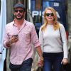 Heather Graham et son nouveau compagnon, le producteur Tommy Alastra, dans les rues de New York, le 26 septembre 2016