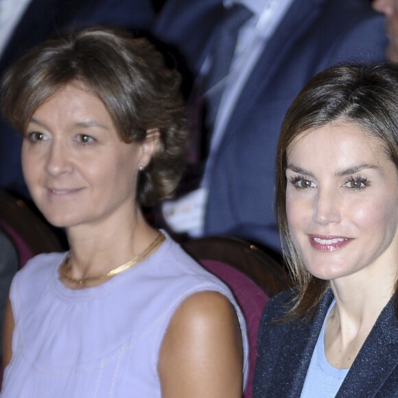 La reine Letizia d'Espagne lors du congrès Save Food 2016 à Madrid le 26 septembre 2016