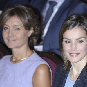 La reine Letizia d'Espagne lors du congrès Save Food 2016 à Madrid le 26 septembre 2016