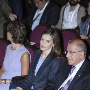 La reine Letizia d'Espagne lors du congrès Save Food 2016 à Madrid le 26 septembre 2016