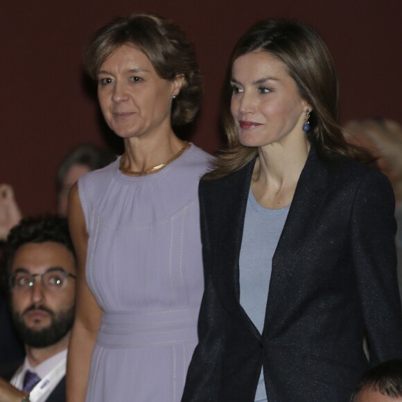 La reine Letizia d'Espagne lors du congrès Save Food 2016 à Madrid le 26 septembre 2016