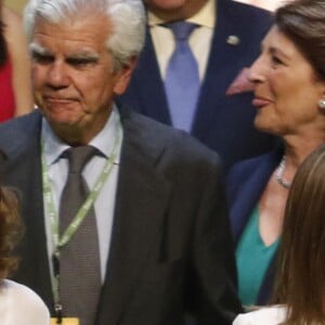 La reine Letizia d'Espagne lors de la Journée mondiale de la lutte contre le cancer à Barcelone le 22 septembre 2016.