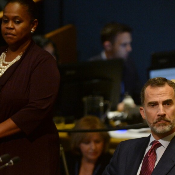 Le roi Felipe VI d'Espagne - Conseil de sécurité de l'ONU à New York le 20 septembre 2016
