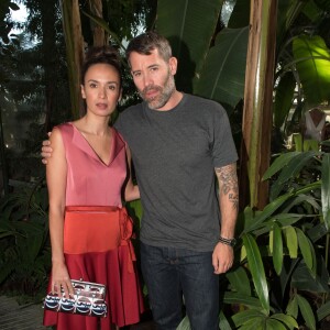 Amelle Chahbi et Jalil Lespert - Présentation Paule Ka (collection printemps-été 2017) au Jardin des Plantes. Paris, le 27 septembre 2016.