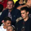 Louis Ducruet et sa compagne Marie assistent au match de football de la Ligue des Champions (phase de groupes) "Monaco contre Leverkusen (1-1)" au stade Louis II à Monaco. Le 27 septembre 2016. ©Bruno Bébert/Bestimage