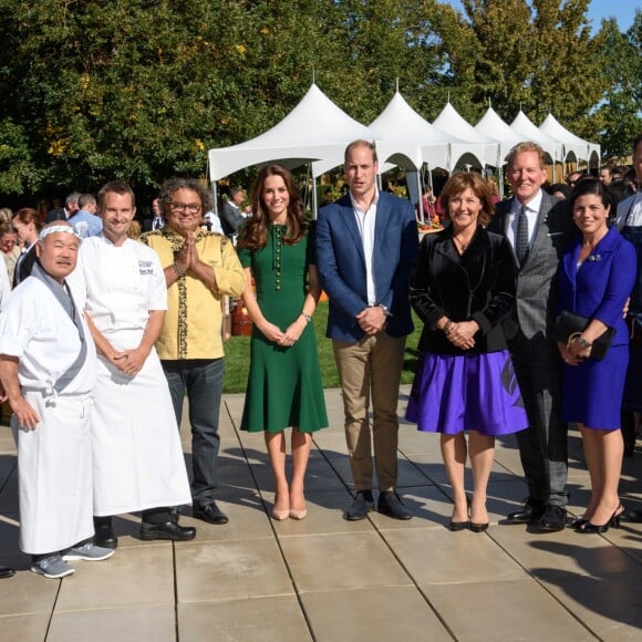 Le prince William et Kate Middleton, duc et duchesse de Cambridge, ont pris part à un festival gastronomique, "A Taste of British-Colombia", sur Mission Hill à Kelowna dans la vallée de l'Okanagan, au matin du quatrième jour de leur visite officielle au Canada, le 27 septembre 2016