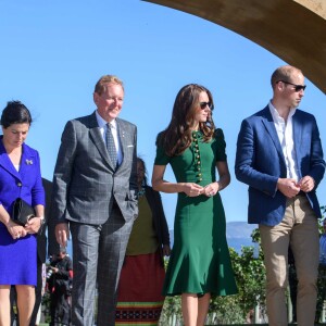 Le prince William et Kate Middleton, duc et duchesse de Cambridge, ont pris part à un festival gastronomique, "A Taste of British-Colombia", sur Mission Hill à Kelowna dans la vallée de l'Okanagan, au matin du quatrième jour de leur visite officielle au Canada, le 27 septembre 2016