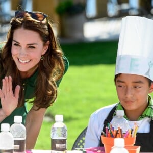 Le prince William et Kate Middleton, duc et duchesse de Cambridge, ont pris part à un festival gastronomique, "A Taste of British-Colombia", sur Mission Hill à Kelowna dans la vallée de l'Okanagan, au matin du quatrième jour de leur visite officielle au Canada, le 27 septembre 2016