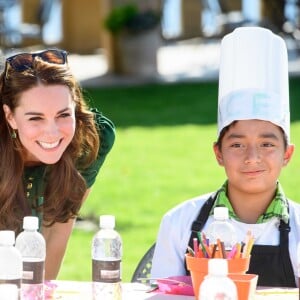 Le prince William et Kate Middleton, duc et duchesse de Cambridge, ont pris part à un festival gastronomique, "A Taste of British-Colombia", sur Mission Hill à Kelowna dans la vallée de l'Okanagan, au matin du quatrième jour de leur visite officielle au Canada, le 27 septembre 2016