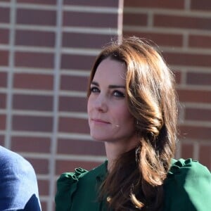 Le prince William et Kate Middleton, duc et duchesse de Cambridge, en visite sur le campus de l'Université de Colombie-Britannique à Kelowna dans la vallée de l'Okanagan, au matin du quatrième jour de leur visite officielle au Canada, le 27 septembre 2016