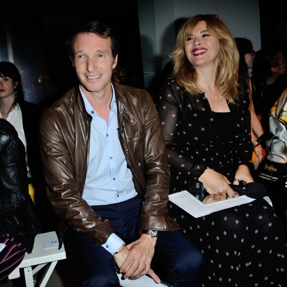 Stéphane Rotenberg et Nathalie Baumgartner - Défilé Guy Laroche (collection prêt-à-porter printemps-été 2017) au Palais de Tokyo. Paris, le 28 septembre 2016.