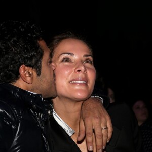 Jamel Debbouze et sa femme Mélissa Theuriau lors de la cérémonie de clôture et palmarès du 19ème Festival International du film de Comédie de l'Alpe d'Huez, le 16 janvier 2016.