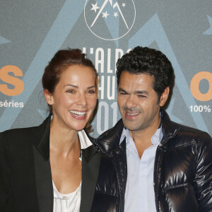 Jamel Debbouze et Mélissa Theuriau lors de la soirée de clôture du 19ème festival international du film de comédie de l'Alpe d'Huez le 16 janvier 2016.