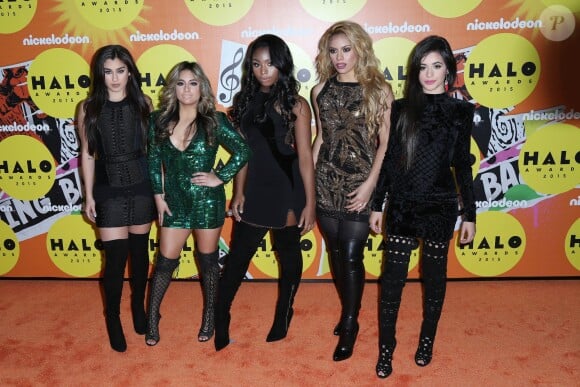 Lauren Jauregui, Ally Brooke, Normani Hamilton, Dinah Jane Hansen et Camila Cabello (Fifth Harmony) à la soirée 2015 Halo Awards à New York, le 14 novembre 2015