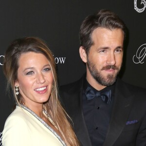 Blake Lively (enceinte) et son mari Ryan Reynolds lors du "Angel Ball 2014" à New York, le 20 octobre 2014.