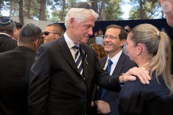 Bill Clinton aux funérailles de Shimon Peres en Isarël, le 30 septembre 2016