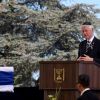 Bill Clinton aux funérailles de Shimon Peres en Isarël, le 30 septembre 2016