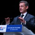 Nicolas Sarkozy lors d'un meeting aux Sables d'Olonne, le 1er octobre 2016.