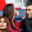 Alice Belaïdi et Gianni Giardinelli lors du match PSG - Bordeaux au Parc des Princes le 1er octobre 2016. © Cyril Moreau / Bestimage