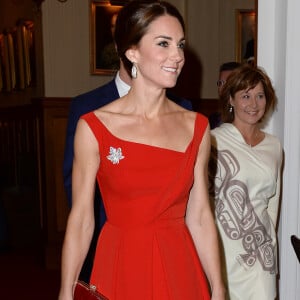 Le prince William et Catherine Kate Middleton, la duchesse de Cambridge lors d'une réception à la "Government House" à Victoria, dans le cadre de leur voyage officiel au Canada, le 26 septembre 2016.  The Duke and Duchess of Cambridge attend a reception attended by leaders in British Columbia's legislature, government and judiciary at Government House, Victoria, British Columbia, Canada, on the 26th September 2016.26/09/2016 - Victoria