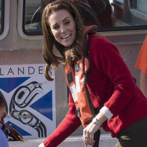 Le prince William et la duchesse Catherine de Cambridge étaient en visite sur l'archipel Haida Gwaii au Canada le 30 septembre 2016.