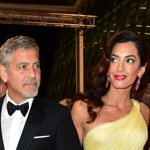 George Clooney et sa femme Amal Alamuddin Clooney lors du 69ème Festival International du Film de Cannes. Le 12 mai 2016.