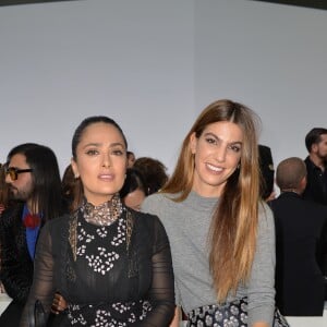 Salma Hayek et Bianca Brandolini d'Adda - Défilé de mode prêt-à-porter printemps-été 2017 Giambattista Valli à Paris. Le 3 octobre 2016 © CVS-Veeren / Bestimage