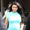 Blac Chyna enceinte (la fiancée de Rob Kardashian) en plein tournage de 'Keeping Up With The Kardashian's' à Los Angeles, le 28 juin 2016