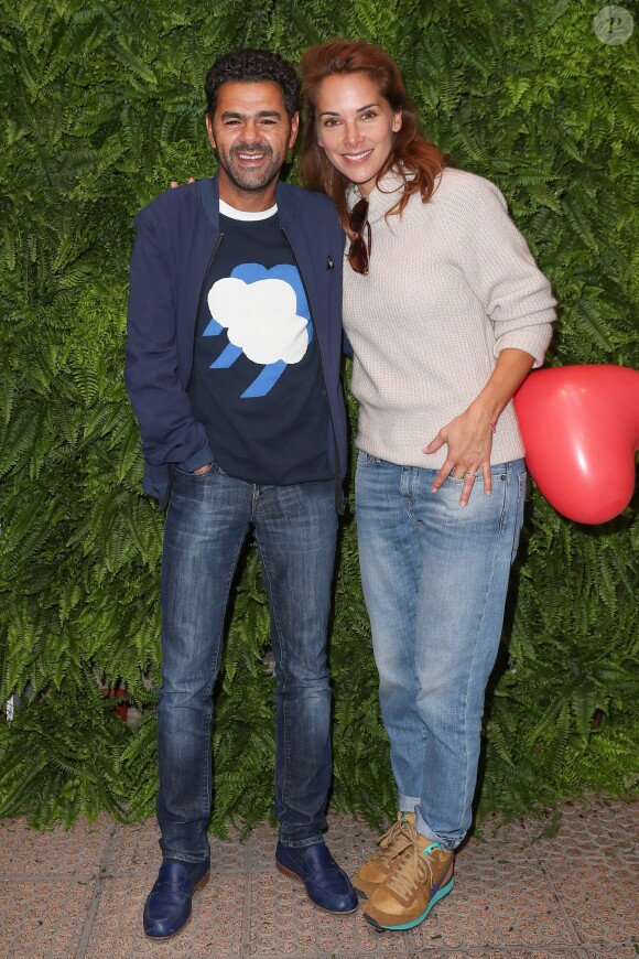 Exclusif - Jamel Debbouze et sa femme Mélissa Theuriau - J.M Weston organise un vide grenier caritatif au profit de l'association "CéKeDuBonheur", association présidée par Hélène Sy et qui déploie toute son énergie afin d'améliorer la qualité de vie des enfants et adolescents hospitalisés. De nombreux artistes ont répondu présent une fois de plus à l'appel de l'association, le 2 octobre 2016 à Paris. © Cyril Moreau/Bestimage
