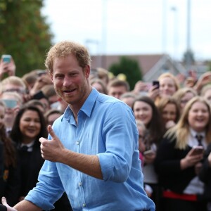 Le prince Harry a rendu visite à l'association caritative "Transition Extreme Sports" à Aberdeen le 20 septembre 2016