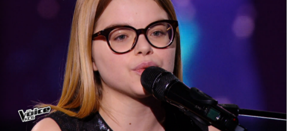 Agathe dans "The Voice Kids 3" le 1er octobre 2016.