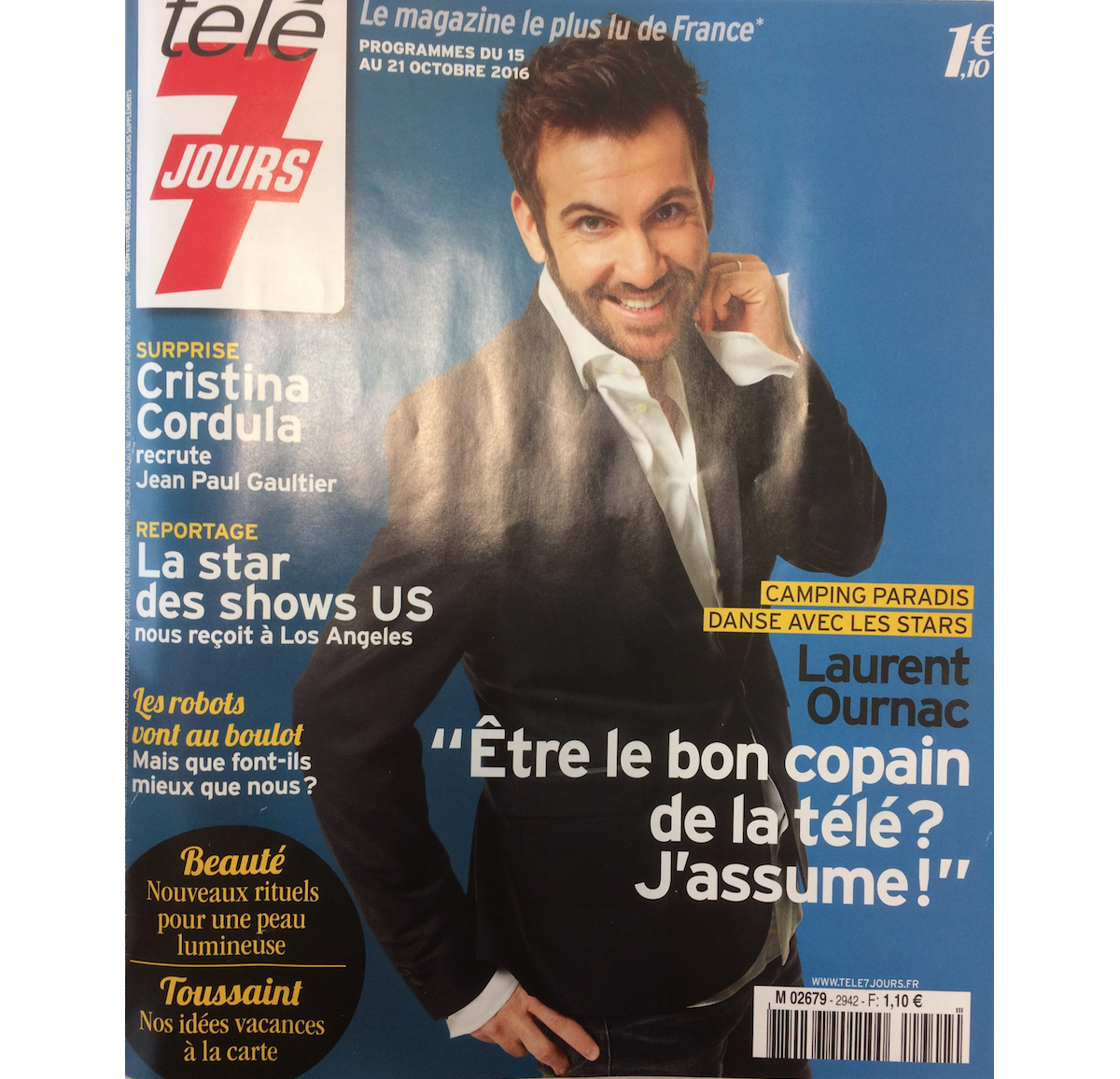 Photo Magazine Télé 7 Jours en kiosques le lundi 10 octobre. Purepeople
