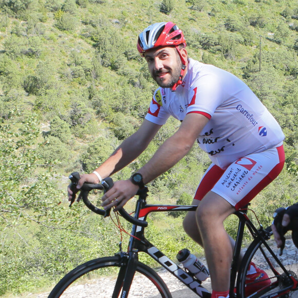 Laurent Ournac - L'équipe de l'Etape du Coeur 2016 pour le compte de Mécénat Chirurgie Cardiaque lors de la course au départ de Bourg-Saint-Andéol, le 15 juillet 2016. Mécénat Chirurgie Cardiaque Enfants du Monde permet à des enfants souffrant de malformations cardiaques de venir en France et d'être opérés lorsqu'ils ne peuvent être soignés dans leur pays d'origine par manque de moyens financiers et techniques. © CVS/Bestimage