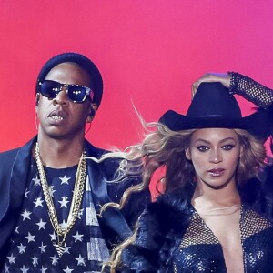 Beyoncé et Jay Z en concert à Houston. Juillet 2014.