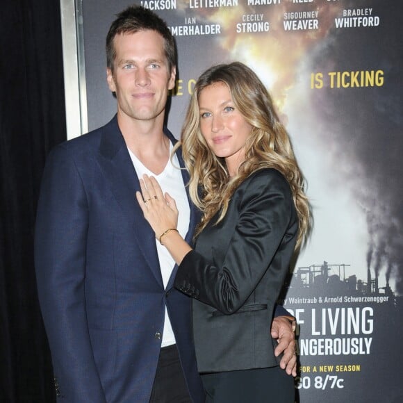 Gisele Bündchen et son mari Tom Brady à la première de "National Geographic's Years of Living Dangerously - Saison 2" à New York, le 21 septembre 2016.