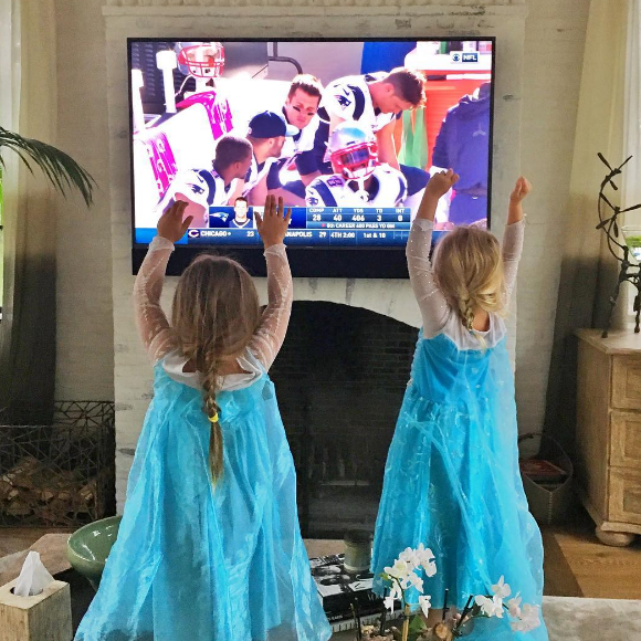 Les supportrices de Tom Brady lors du match des Patriots contre Cleveland le 9 octobre 2016.