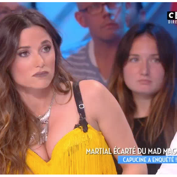 Capucine Anav raconte les détails de l'éviction de Martial du "Mad Mag" sur NRJ12. Le 10 octobre 2016 dans "Touche pas à mon poste" sur C8.